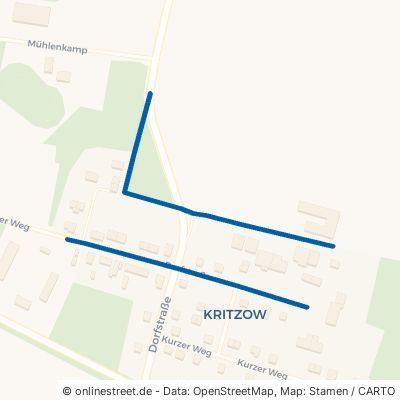 Dorfstraße Kritzow Hornstorf 
