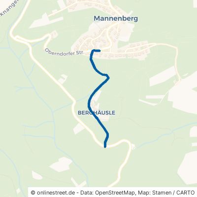 Berghäuslesweg Rudersberg Mannenberg 