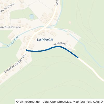 Simmersfelder Steige Enzklösterle Lappach 