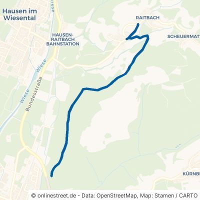 Mittlerer Weg Schopfheim Raitbach 