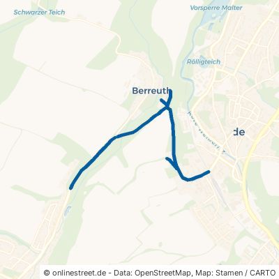 Reichstädter Straße Dippoldiswalde Berreuth 