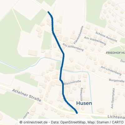 Paderborner Straße Lichtenau Husen Husen