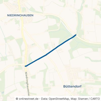 Hongsener Weg Hüllhorst Büttendorf 