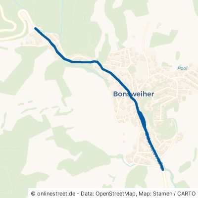 Edertalstraße Mörlenbach Bonsweiher 