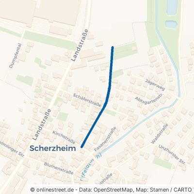 Friedhofstraße Lichtenau Scherzheim 