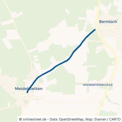 Bernlocher Straße Hohenstein Meidelstetten 
