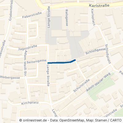 Schmale Straße Crailsheim 