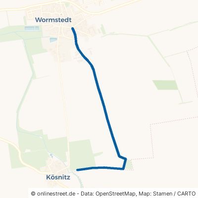 Hainicher Weg Saaleplatte Wormstedt 