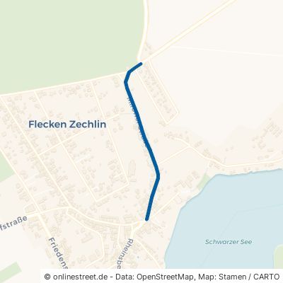 Mirower Straße Rheinsberg Flecken Zechlin 