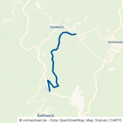 Stauweiherweg Kleines Wiesental Sallneck 