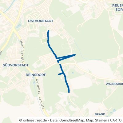 Alte Oelsnitzer Straße 08527 Plauen Südvorstadt Siedlung Unterlosa