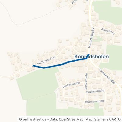 Oberdorfstraße Scherstetten Konradshofen 