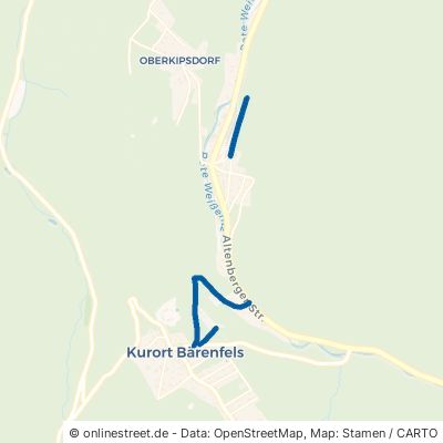Steinweg Altenberg Bärenfels 