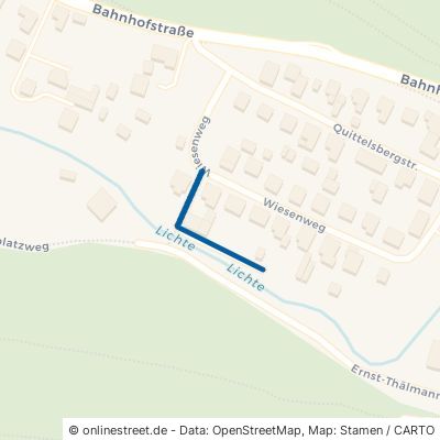 Behelfsstraße Unterweißbach 