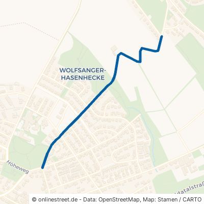 Triftweg Kassel Wolfsanger/Hasenhecke 