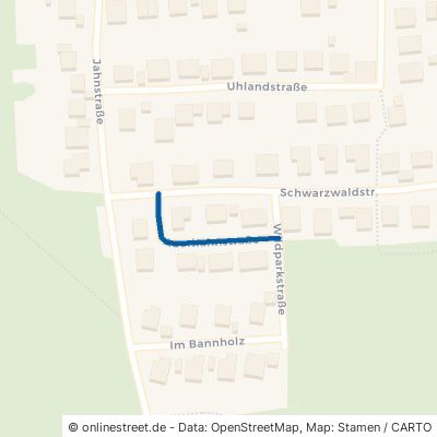 Auerhahnstraße Engelsbrand Grunbach 