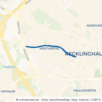 Westerholter Weg Recklinghausen Stadtmitte 