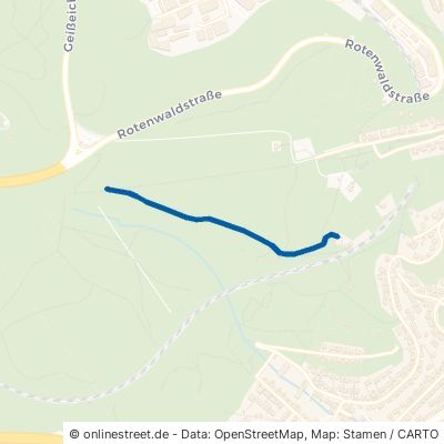Binsenplattenweg Stuttgart Kräherwald 
