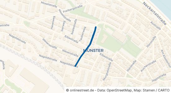 Oderstraße Stuttgart Münster 