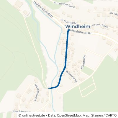 Dorfstraße Hafenlohr Windheim 