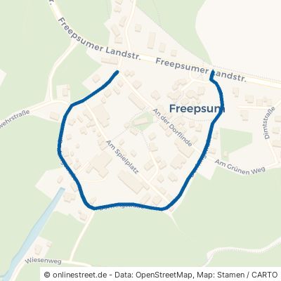 Dorfringstraße Krummhörn Freepsum 