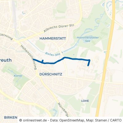 Äußere Badstraße Bayreuth Hammerstatt 