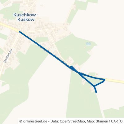 Gröditscher Straße Märkische Heide Kuschkow 