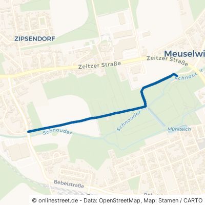 Wiesenweg Meuselwitz Zipsendorf 