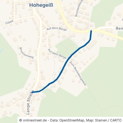 Hubertusstraße Braunlage Hohegeiß 