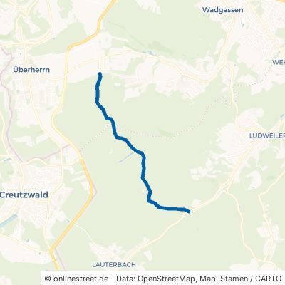 Karlsbrunner Weg Völklingen Lauterbach 
