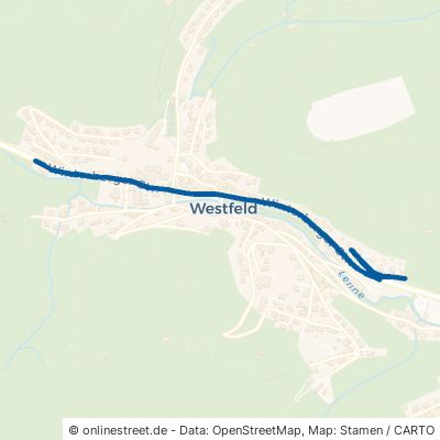 Winterberger Straße Schmallenberg Westfeld 