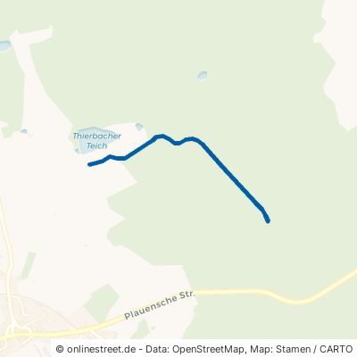 Tiergartenweg Pausa Mühltroff 