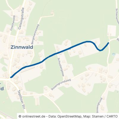 Willi-Ernst-Weg Altenberg Zinnwald-Georgenfeld 
