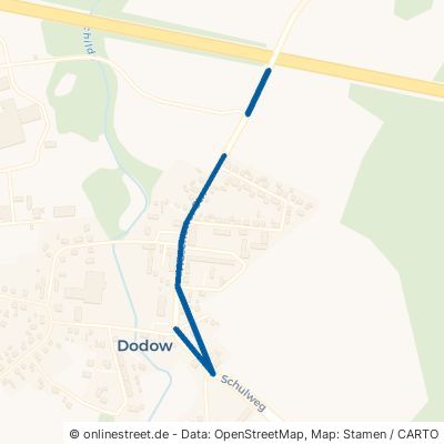 Waschower Straße Wittendörp Dodow 