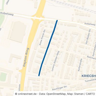 Geschwister-Scholl-Straße Augsburg Kriegshaber 