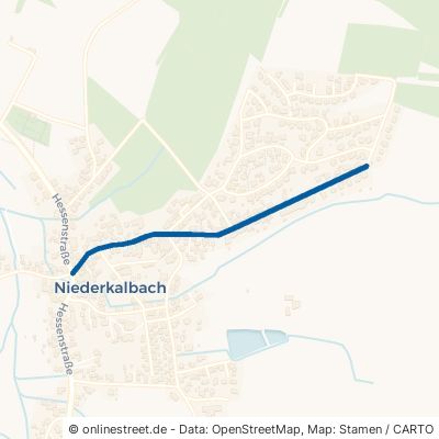 Waldstraße Kalbach Niederkalbach 