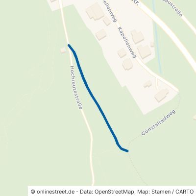 Günztalradweg Umleitung 87733 Markt Rettenbach Engetried 