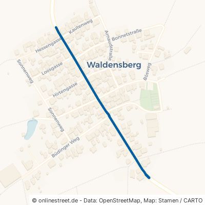 Leisenwalder Straße Wächtersbach Waldensberg 