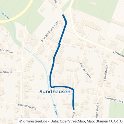 Rinnestraße Nordhausen Sundhausen 