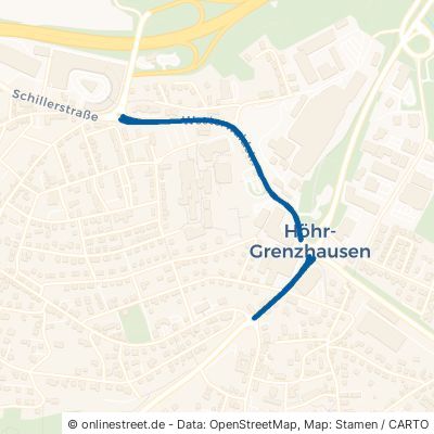 Westerwaldstraße Höhr-Grenzhausen Grenzau 