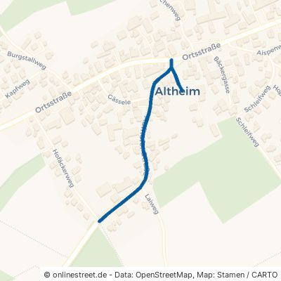 Aufhofer Straße Schemmerhofen Altheim 