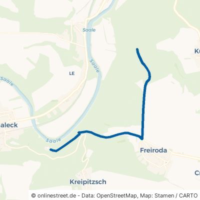 Rudelsburgweg Naumburg Crölpa-Löbschütz 