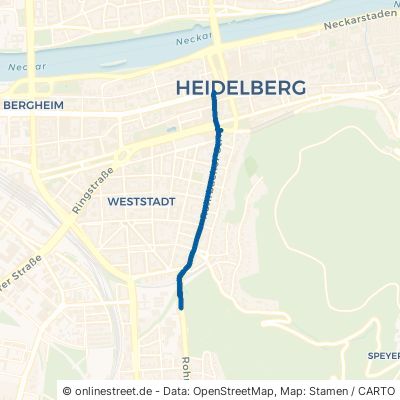 Rohrbacher Straße 69115 Heidelberg Weststadt Bergheim-Ost