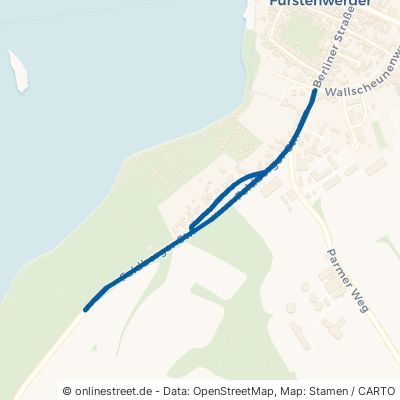 Feldberger Straße Nordwestuckermark Fürstenwerder 