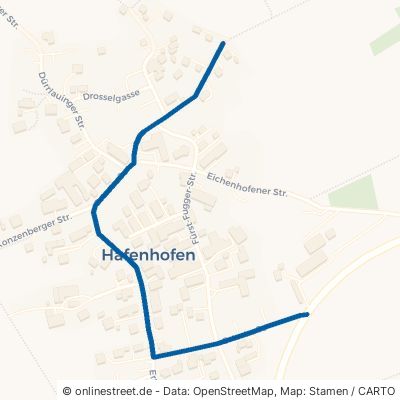 Ortsstraße Haldenwang Hafenhofen 