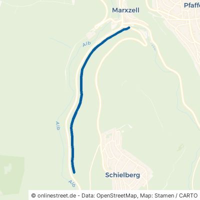 Radweg Marxzell Schielberg 