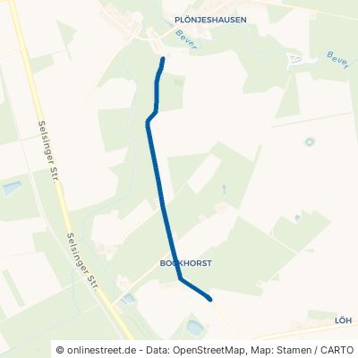 Bockhorster Weg Bremervörde Ortsteil Plönjeshausen 