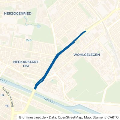 Friedrich-Ebert-Straße Mannheim Neckarstadt Neckarstadt-Ost