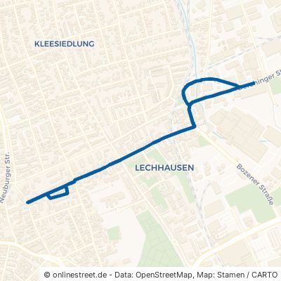 Derchinger Straße Augsburg Lechhausen Lechhausen