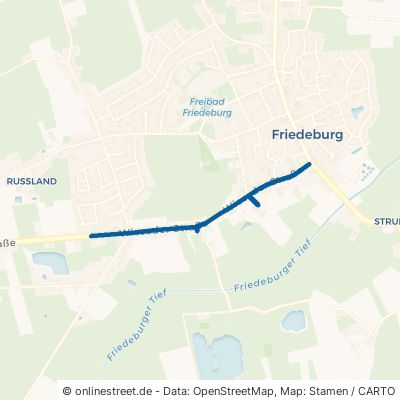 Wieseder Straße Friedeburg Wiesede 